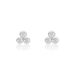 Boucles D'oreilles Puces Ina Argent Blanc - Boucles d'oreilles fantaisie Femme | Histoire d’Or