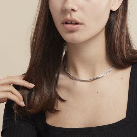 Collier Benedicta Argent Blanc - Colliers Femme | Histoire d’Or