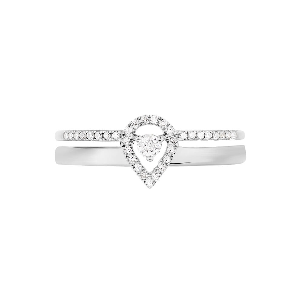 Bague Gaxia Or Blanc Diamant