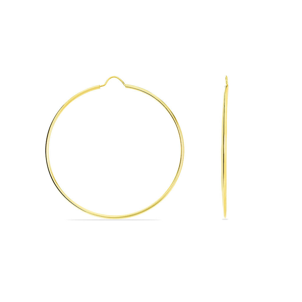 Cr&eacute;oles Dominae Or Jaune - Boucles d'oreilles cr&eacute;oles Femme | Histoire d&rsquo;Or