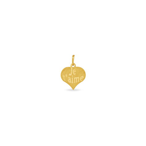 Pendentif Eudocie Coeur Message Or Jaune - Pendentifs Coeur Femme | Histoire d’Or