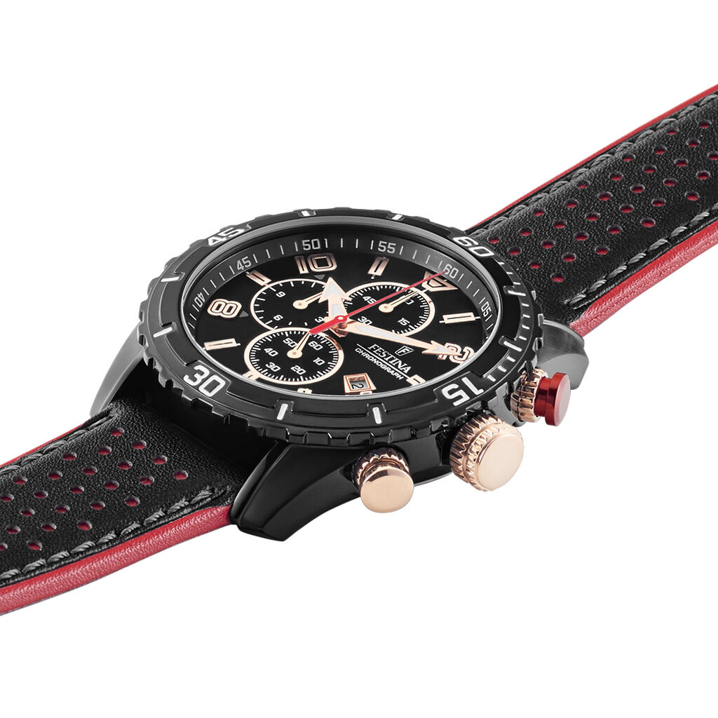 Montre Chrono Sport Noir - Montres Homme | Histoire d’Or