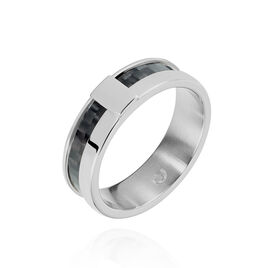 Epinki Bague Acier Inoxydable Couple Rond Mat Noir Engagement Bague Homme Bague