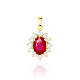 Pendentif Vladimir Or Jaune Rubis Et Diamant - Pendentifs Femme | Histoire d’Or