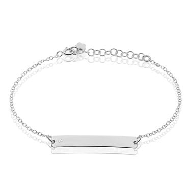 Bracelet Suzeanne Argent Blanc Oxyde De Zirconium