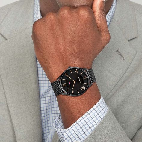 Montre Tommy Hilfiger Noir - Montres Homme | Histoire d’Or