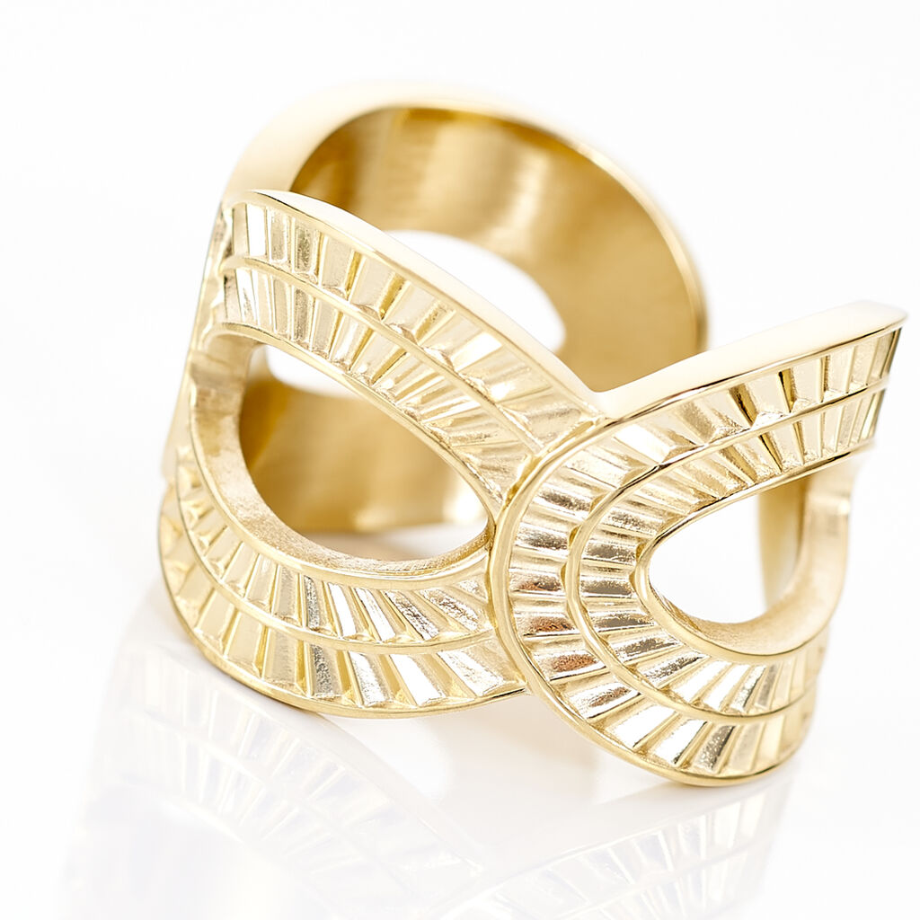 Bague Ajustable Agostino Acier Doré -  Femme | Histoire d’Or