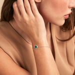 Bracelet Zea Argent Blanc Malachite - Bracelets Femme | Histoire d&rsquo;Or