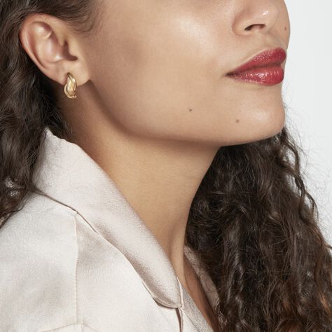Demi Créoles Or Jaune Fermine - Boucles d'oreilles créoles Femme | Histoire d’Or