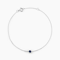 Bracelet Or Blanc Onora Saphir