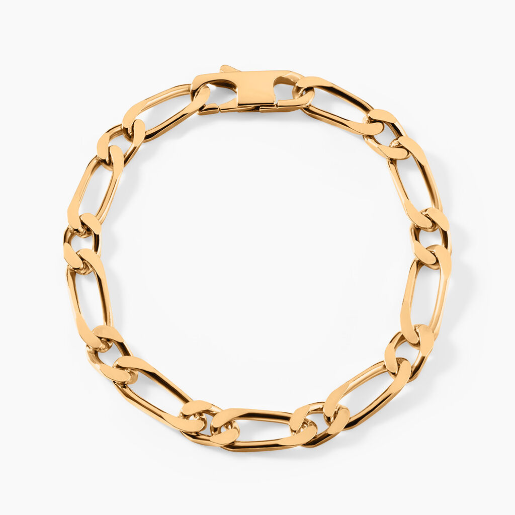 Bracelet Cameron Plaqu&eacute; Or Jaune - Bracelets cha&icirc;ne Femme | Histoire d&rsquo;Or