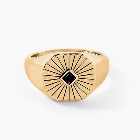 Chevali&egrave;re Arlo Plaque Or Jaune Spinelle - Bagues solitaires Homme | Histoire d&rsquo;Or