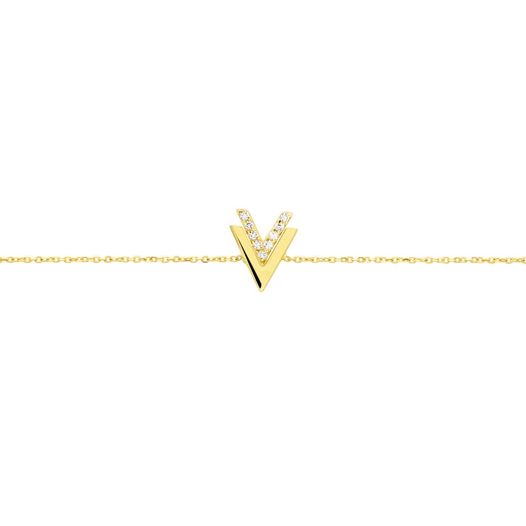 Bracelet Dao Or Jaune Oxyde De Zirconium - Bracelets Femme | Histoire d’Or