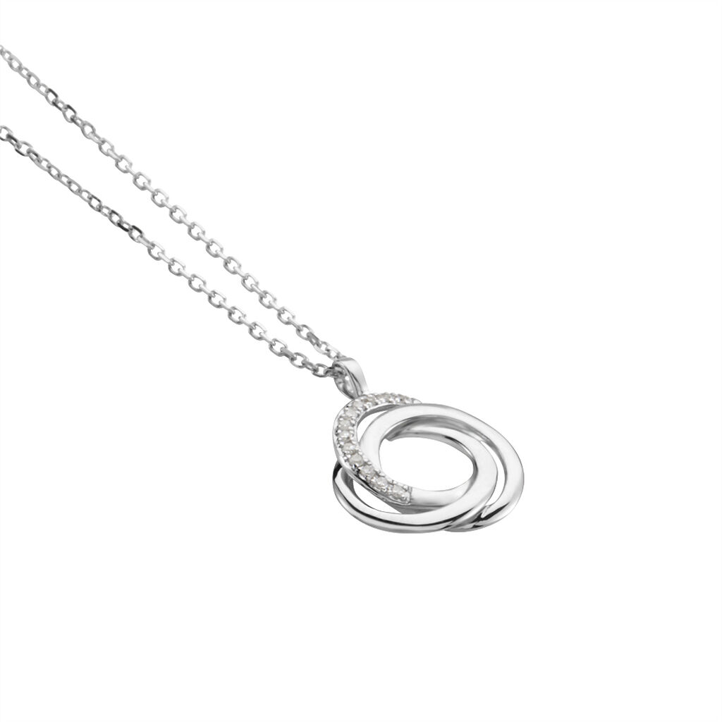 Collier Syrena Or Blanc Diamant - Colliers Femme | Histoire d’Or