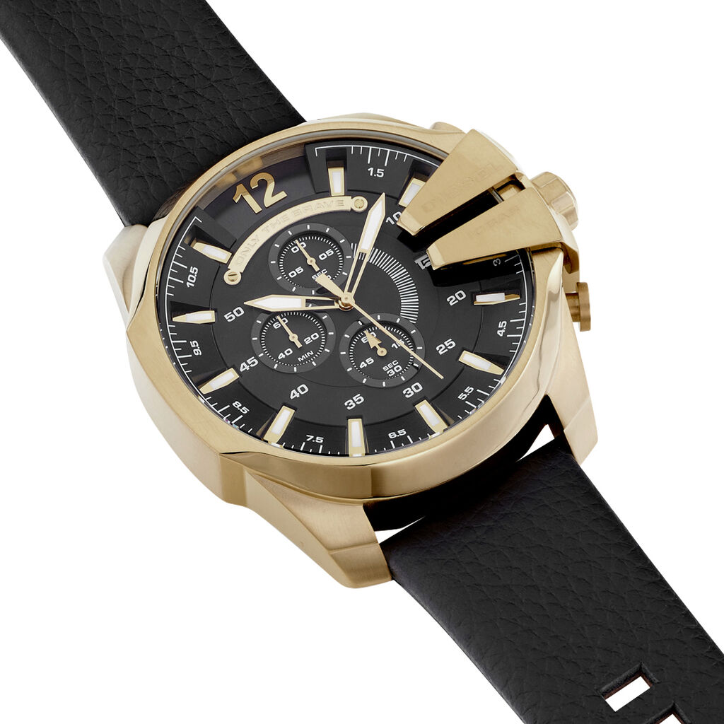 Montre Diesel Mega Chief Noir - Montres Homme | Histoire d&rsquo;Or