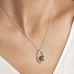 Collier Polynesie Argent Blanc Perle D'imitation Et Oxyde De Zirconium - Colliers fantaisie Femme | Histoire d&rsquo;Or