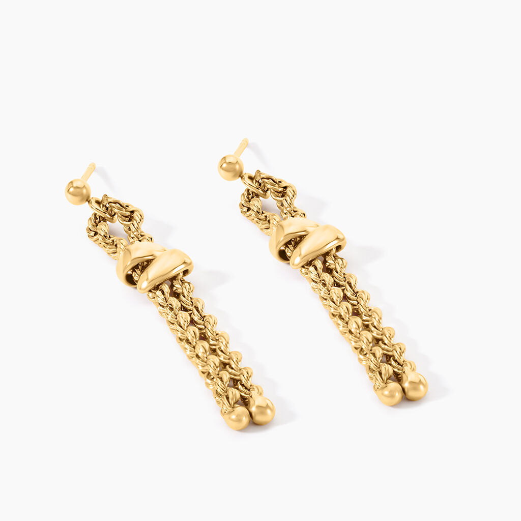 Boucles D'Oreilles Pendantes Jerry Or Jaune - Boucles d'oreilles pendantes Femme | Histoire d&rsquo;Or
