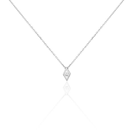 Collier Eirena Or Blanc Diamant - Colliers Femme | Histoire d’Or