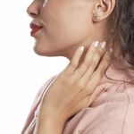 Boucles D'oreilles Puces Pavel Argent Blanc Oxyde De Zirconium - Boucles d'oreilles fantaisie Femme | Histoire d&rsquo;Or