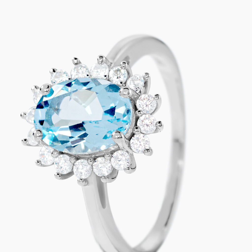 Bague Trick Or Blanc Topaze Et Oxyde - Bagues solitaires Femme | Histoire d&rsquo;Or