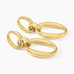 Boucles D'oreilles Pendantes Zeilah Acier Jaune - Boucles d'oreilles fantaisie Femme | Histoire d&rsquo;Or