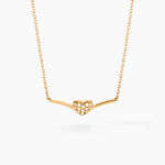 Collier Eclat D'amour Or Jaune Oxyde De Zirconium - Colliers Femme | Histoire d&rsquo;Or