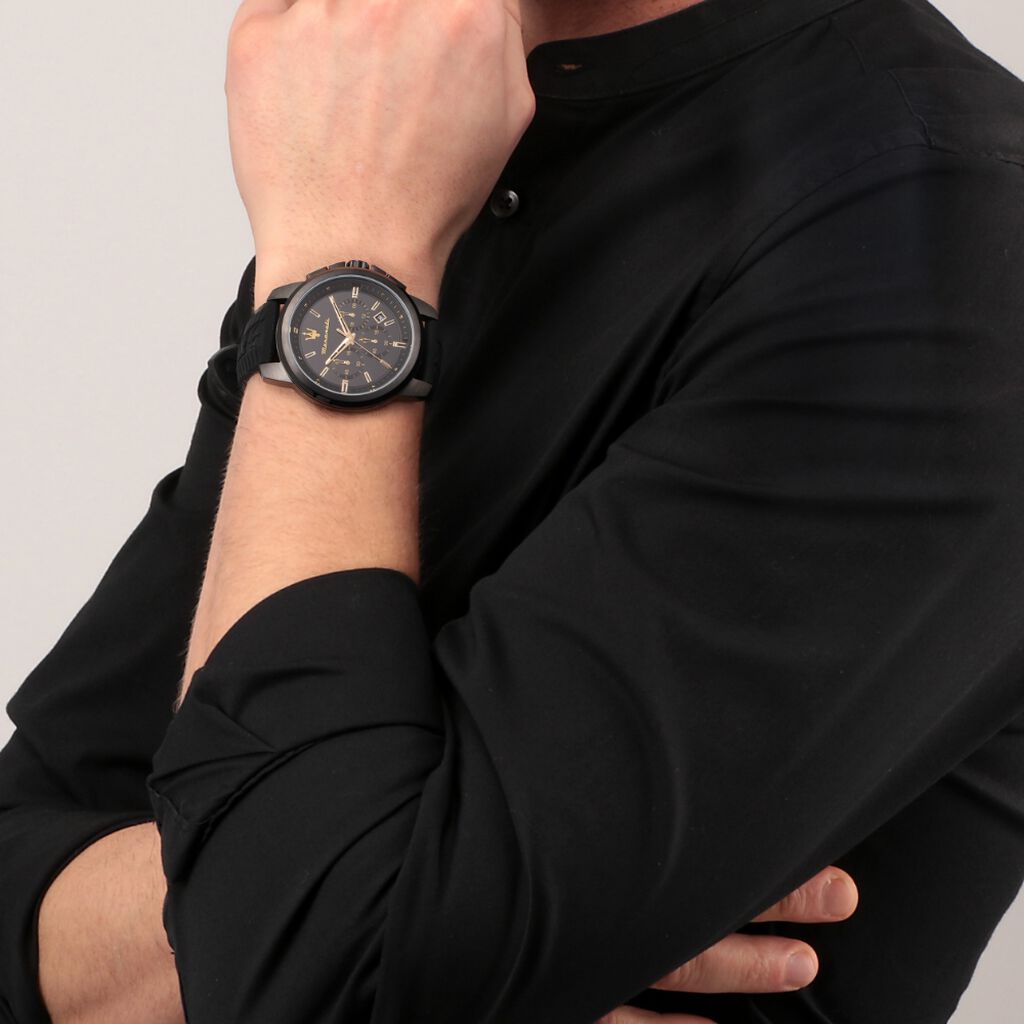 Montre Maserati Successo Chrono Bleu - Montres Homme | Histoire d’Or
