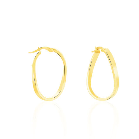 Créoles Silla Or Jaune - Boucles d'oreilles créoles Femme | Histoire d’Or