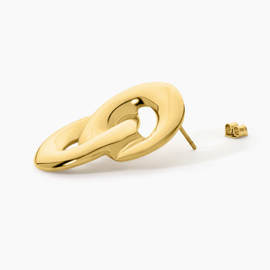 Bijoux D'Oreilles Nancie Acier Dor&eacute; - Boucles d'oreilles fantaisie Femme | Histoire d&rsquo;Or