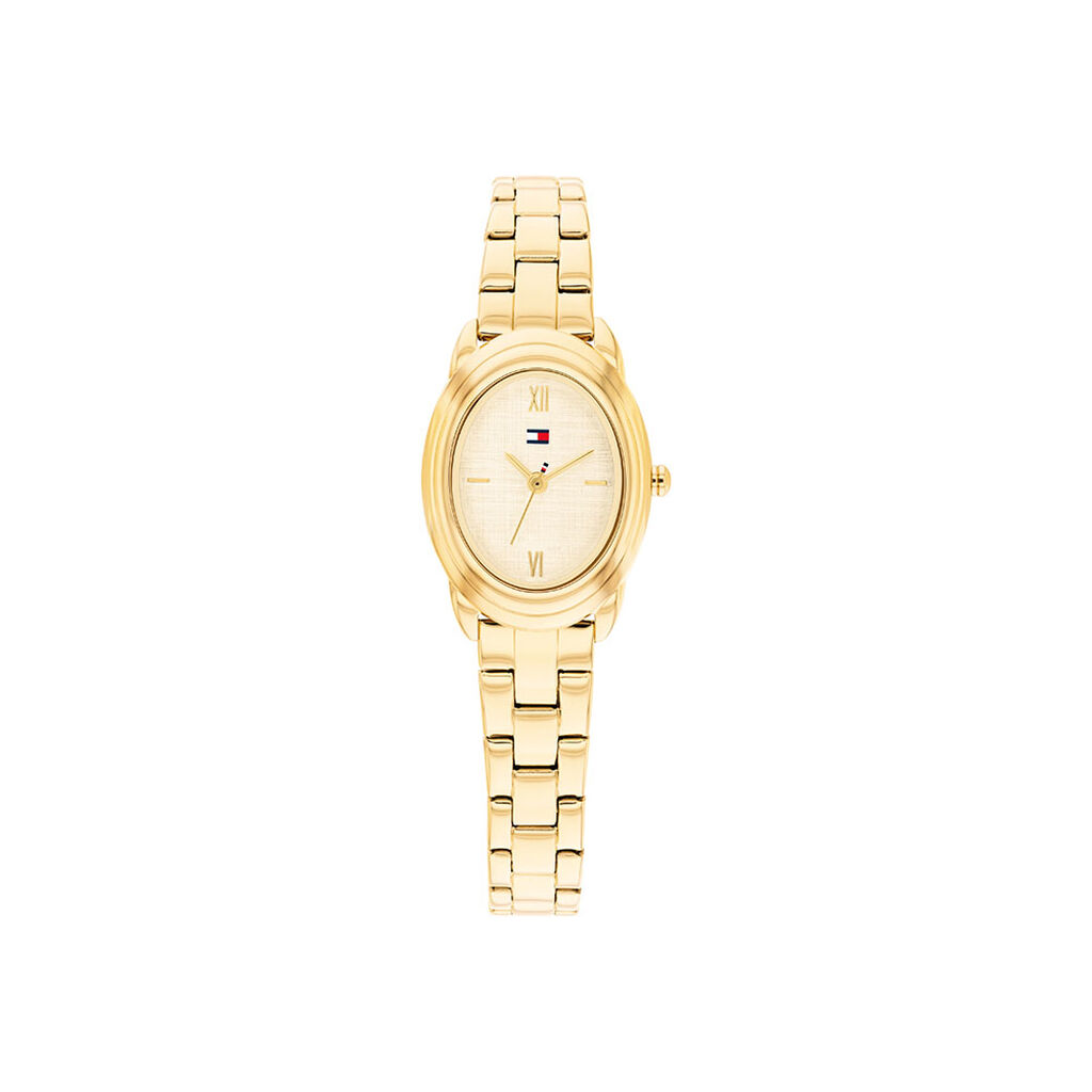 Montre Tommy Hilfiger Demi Oval Dor&eacute; - Montres Femme | Histoire d&rsquo;Or