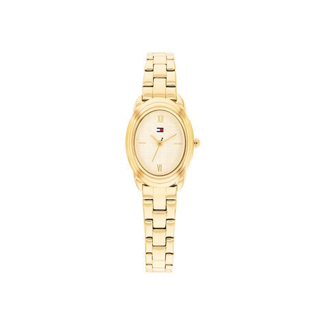 Montre Tommy Hilfiger Demi Oval Dor&eacute; - Montres Femme | Histoire d&rsquo;Or