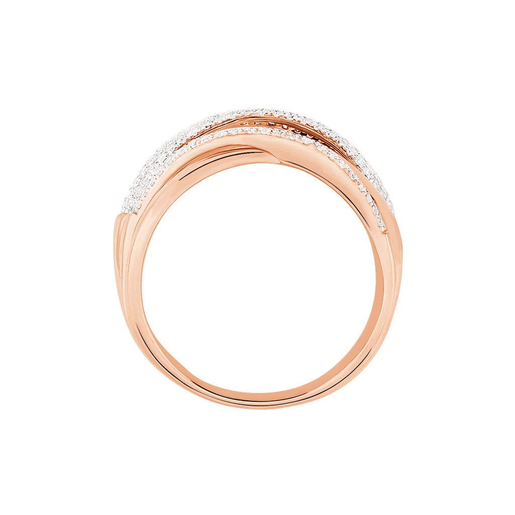 Bague Elodea Or Rose Diamant - Bagues avec pierre Femme | Histoire d’Or