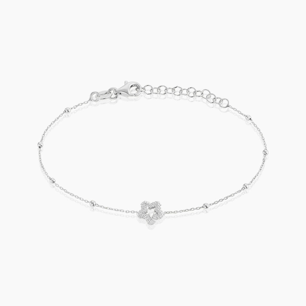 Bracelet Lizéa Argent Blanc - Bracelets Femme | Histoire d’Or