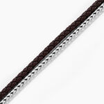 Bracelet Elio Acier Blanc - Bracelets cordon Homme | Histoire d&rsquo;Or