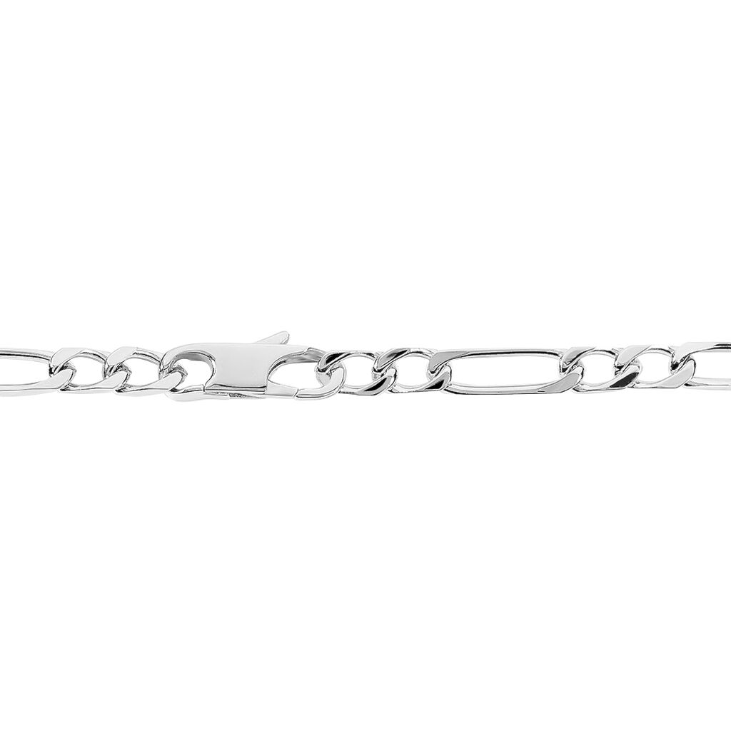 Bracelet Identit&eacute; Vila Argent Blanc - Gourmettes Femme | Histoire d&rsquo;Or