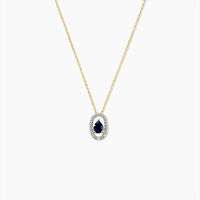 Collier Dorottya Or Jaune Saphir Diamant