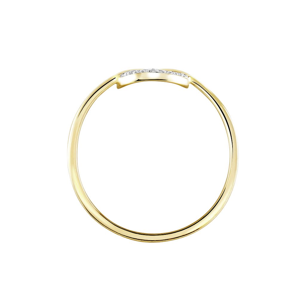 Bague Thealane Or Jaune Diamant - Bagues avec pierre Femme | Histoire d&rsquo;Or