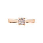 Bague Solitaire Collection Grace Or Rose Diamant - Bagues solitaires Femme | Histoire d&rsquo;Or