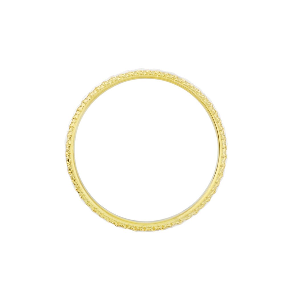 Alliance Multi Facettes Diamantee Demi Jonc Classique Or Bicolore - Alliances Unisex | Histoire d’Or