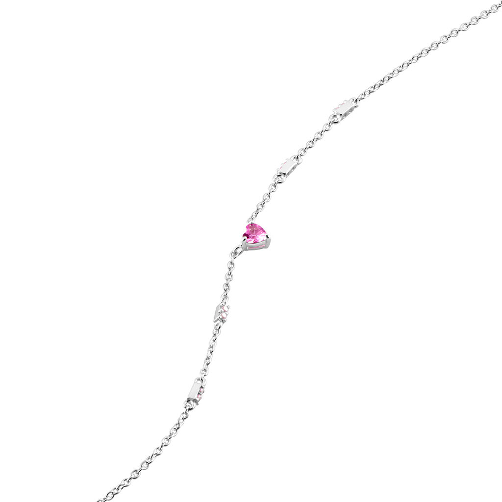 Collier Argent Blanc Declaration Oxyde De Zirconium - Colliers fantaisie Femme | Histoire d’Or