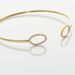 Bracelet Jonc Seth Or Jaune Oxyde De Zirconium - Bracelets joncs Femme | Histoire d’Or