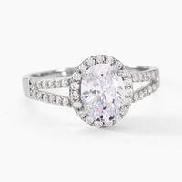 Bague Arjun Or Blanc Oxyde De Zirconium