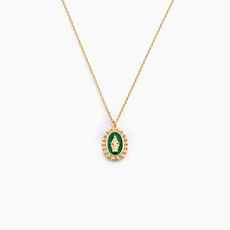 Collier Lueur Coloree Or Jaune - Pendentifs Baptême Famille | Histoire d’Or