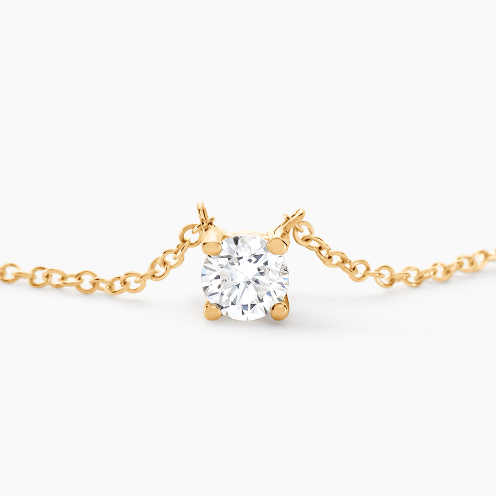 Collier Or Jaune Aphrodite Et Diamant - Colliers Femme | Histoire d’Or