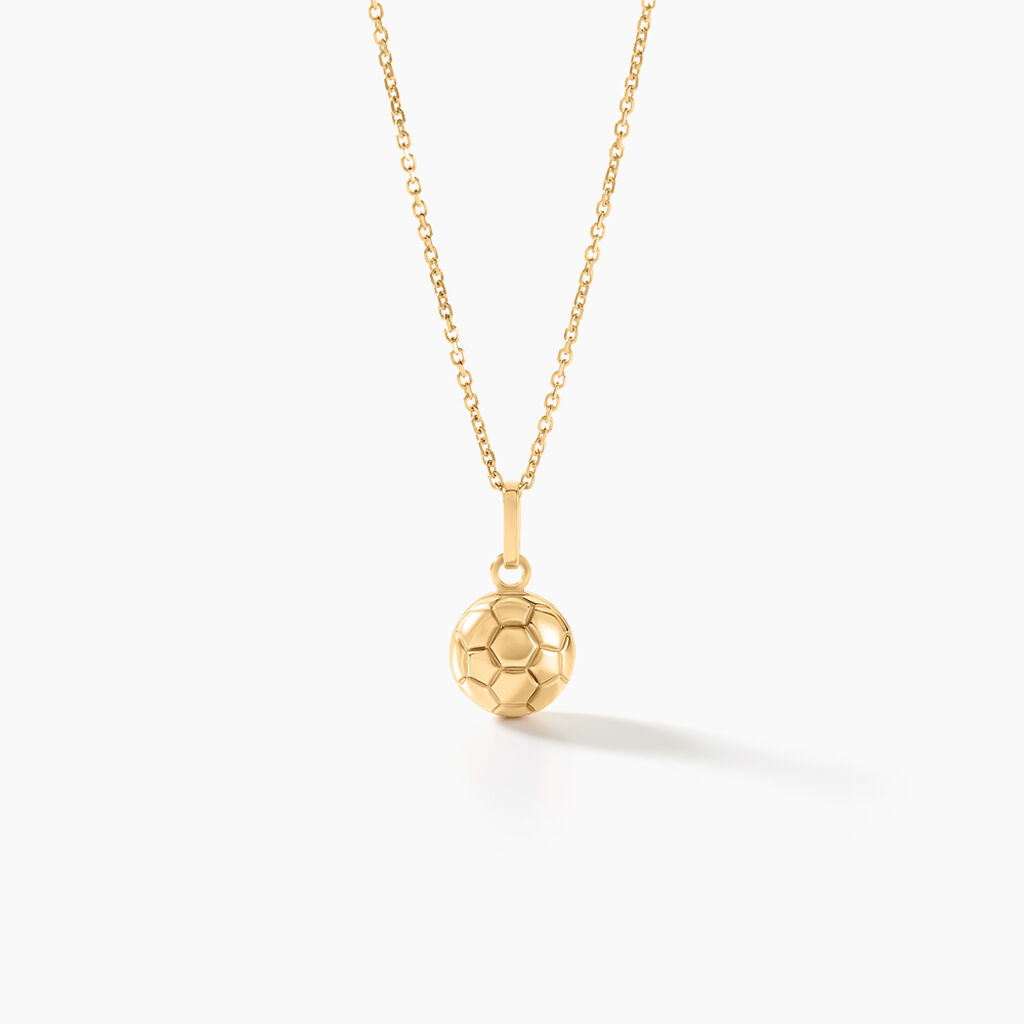 Pendentif Julius Sport Foot Or Jaune - Pendentifs Homme | Histoire d’Or