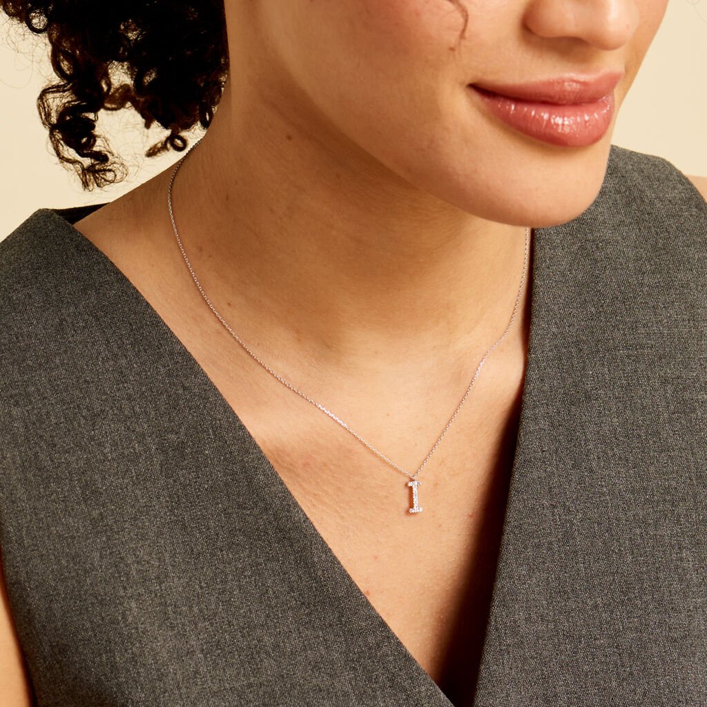 Collier Oran Or Blanc Diamant - Colliers Femme | Histoire d’Or