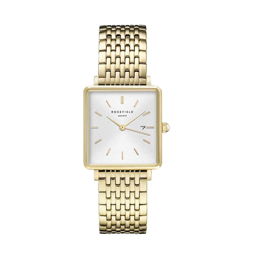 Montre Rosefield The Boxy Blanc