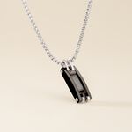 Collier Jourdan Acier - Bijoux sans pierre Homme | Histoire d&rsquo;Or