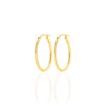 Cr&eacute;oles Telya Or Jaune - Boucles d'oreilles cr&eacute;oles Femme | Histoire d&rsquo;Or