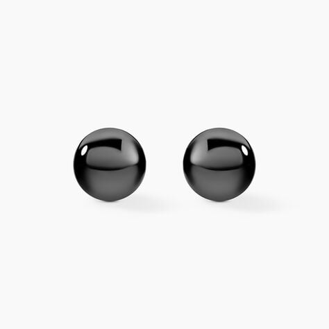 Boucles D'oreilles Puces Orbe Argent Blanc Céramique - Boucles d'oreilles fantaisie Femme | Histoire d’Or